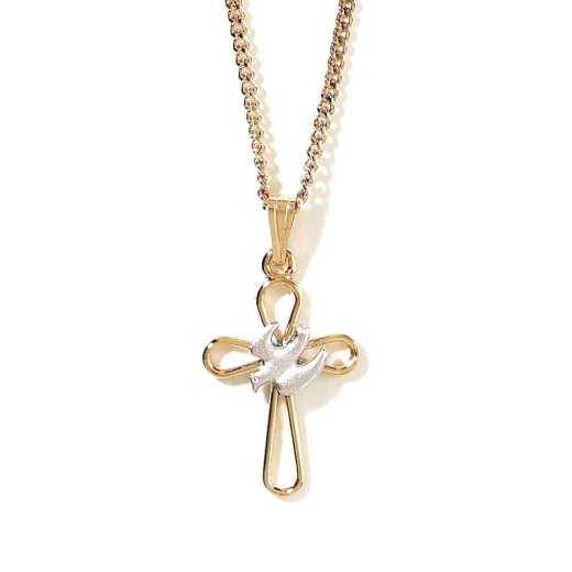 NK-GF SM OPN PETL CRS/SP DOVE Pendant