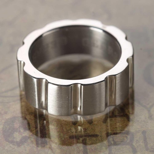 Rng-G.E.A.R.S Stainless Sz 9 Ring