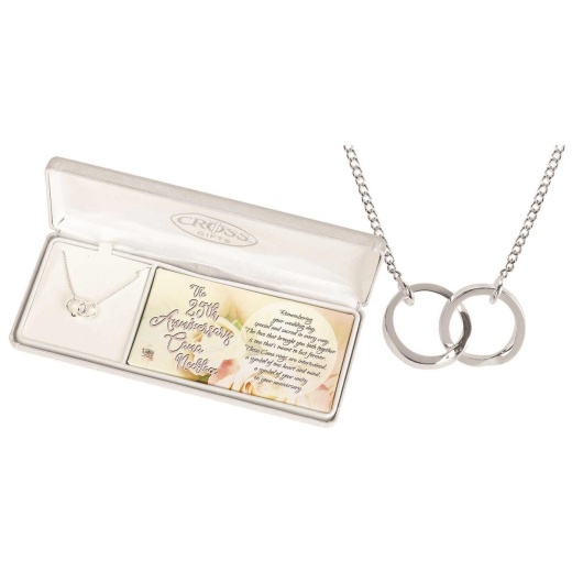 Nk-Cana Anniversary Rngs Sil Plt -18"Ch