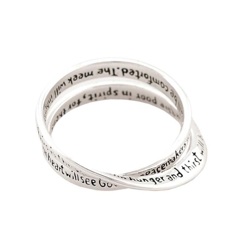 Rng-Sp Inspir Dbl Mt5:3-10/Sz5: Silver Plated InspiRing Size 5