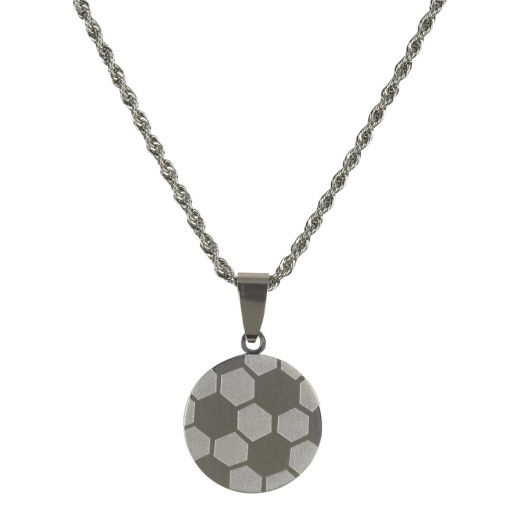 NK-Soccer-Her-Stnls Stl 13/16"-18"Ch Necklace
