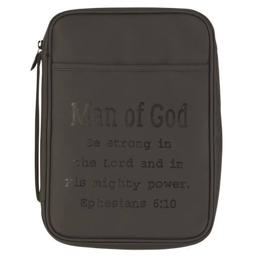 Bible Cover Man Of God Large Black