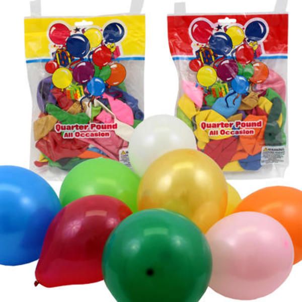 Balloon Packs - Assorted, 1/4Lb