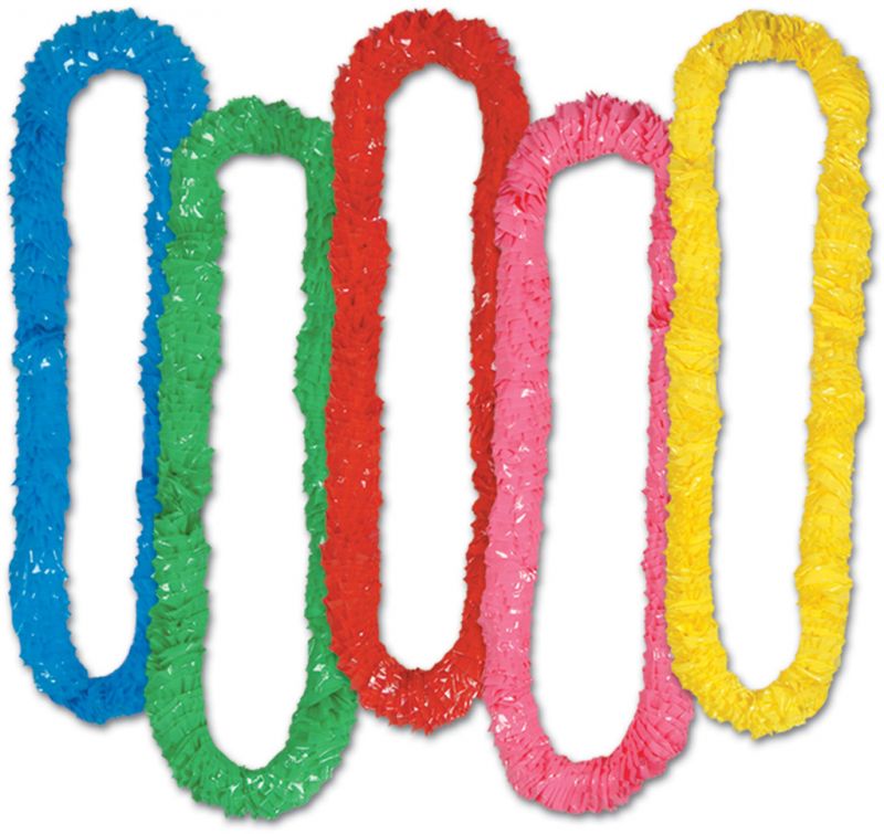 Soft-Twist Poly Leis - Assorted Colors #44155