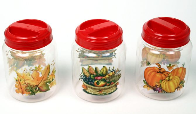 Fall Storage Jar - Assorted Designs