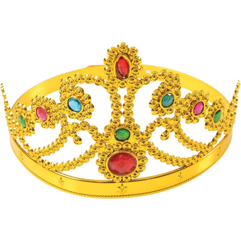 Plastic Queen Crown With Jewels