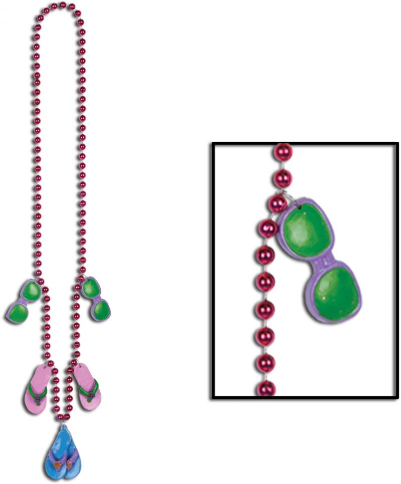 Beads With Flip Flop Medallions
