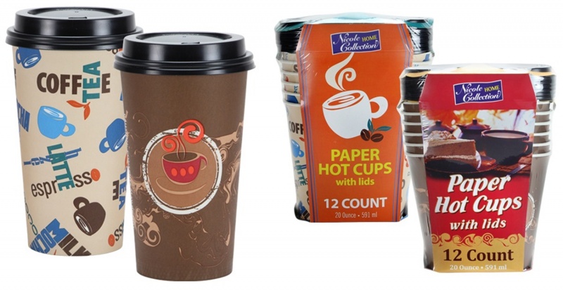 20 Oz. Hot/Cold Cup With Lid - 2 Designs - Nicole Home Collection