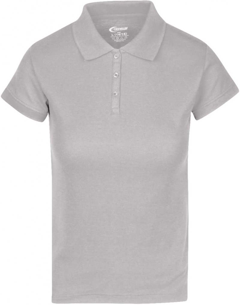 Premium Gray Juniors Polo Shirts - Size s