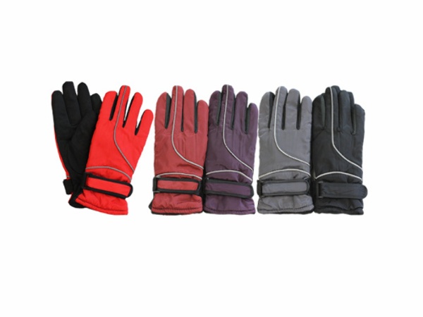 Women's Ski Gloves - Microfiber, Assorted Colors