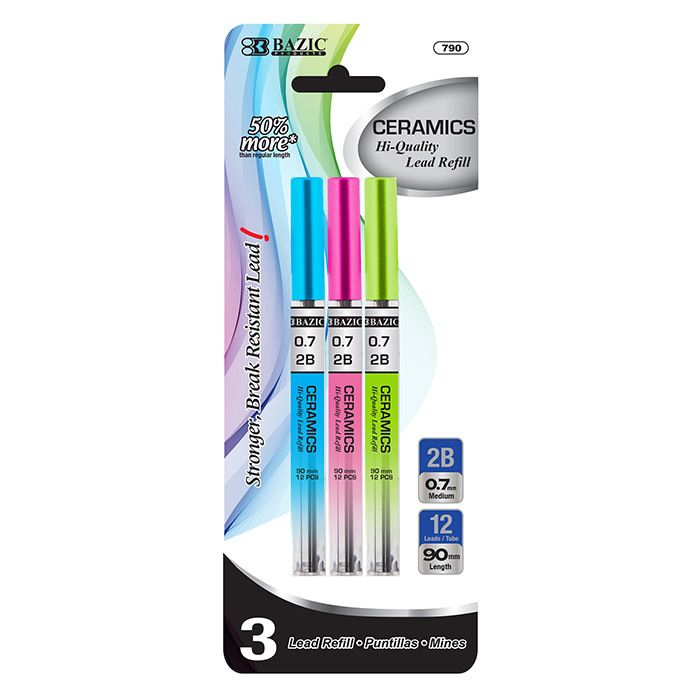 Mechanical Pencil Lead Refills - 36 Leads, 0.7Mm, 3 Pack