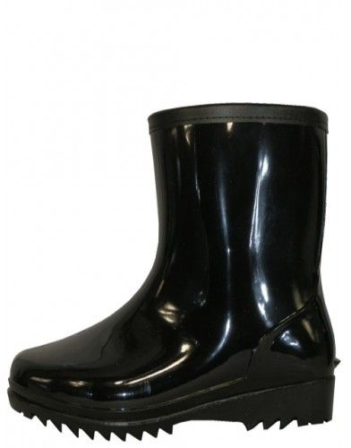 Men's Black 8" Rain Boots
