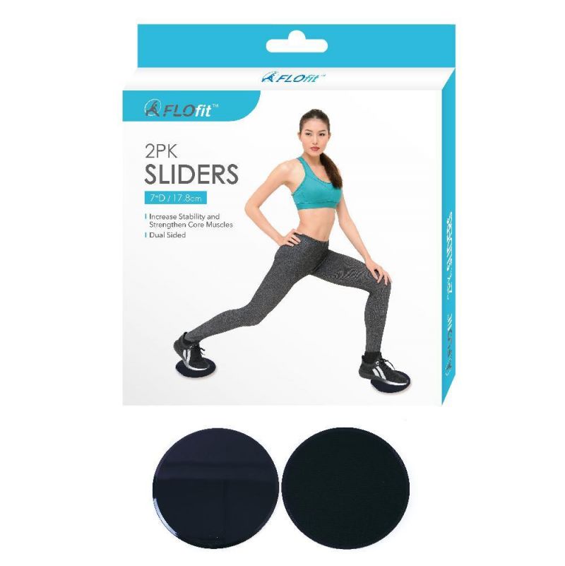 Flofit 7" Exercise Sliders - 2 Pack