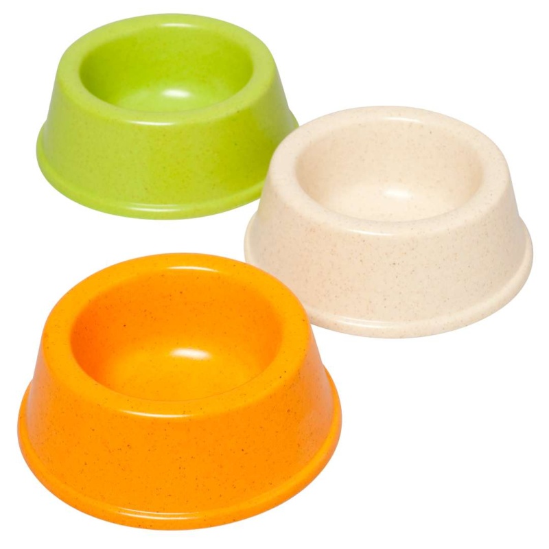 Plastic Pet Bowls - Assorted Colors, 8 Oz