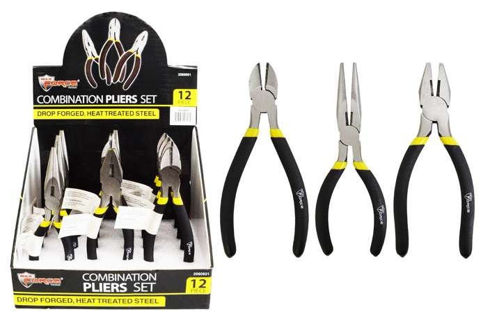 Assorted Pliers In Display/ Longnose Diag