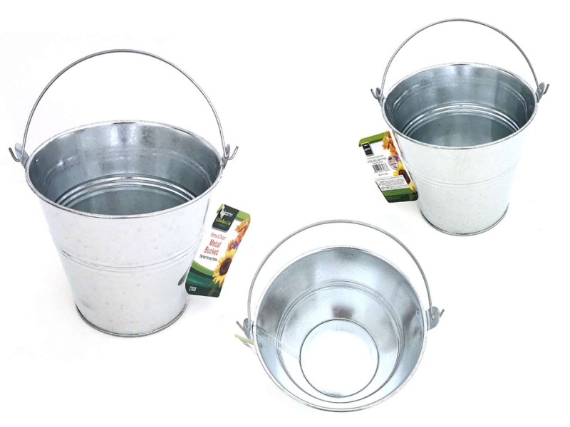 Gardening Tin Buckets - 4.25"