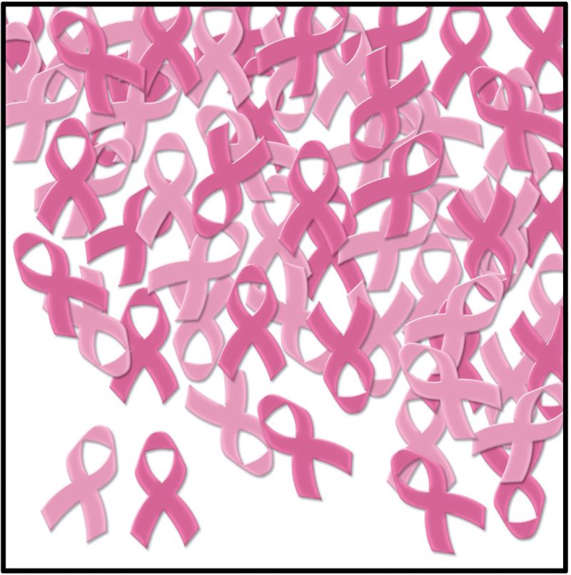 Fanci-Fetti Pink Ribbons - Breast Cancer Awareness, 1 Oz