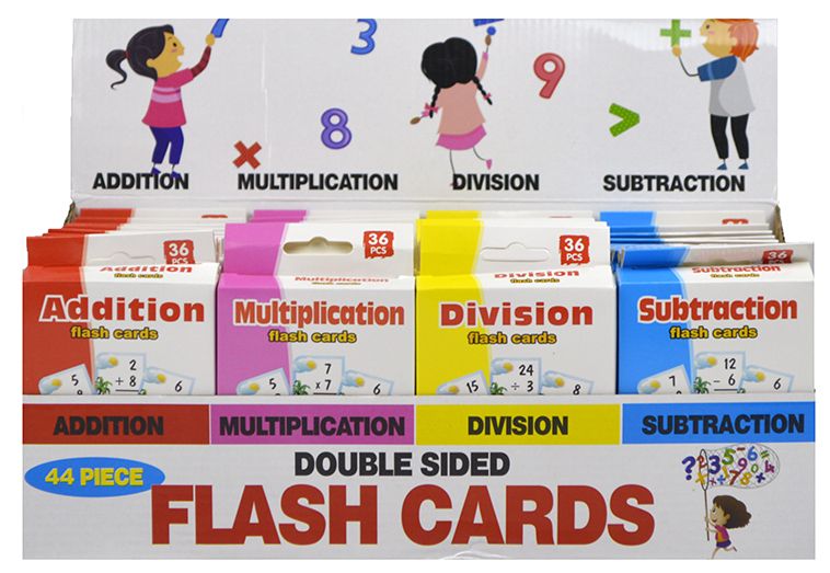 Double Sided Flashcards - Jumbo, 36 Pack