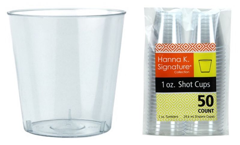 1 Oz. Plastic Shot Cups 50-Packs