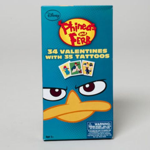Phineas Ferb Valentines With Tattoos