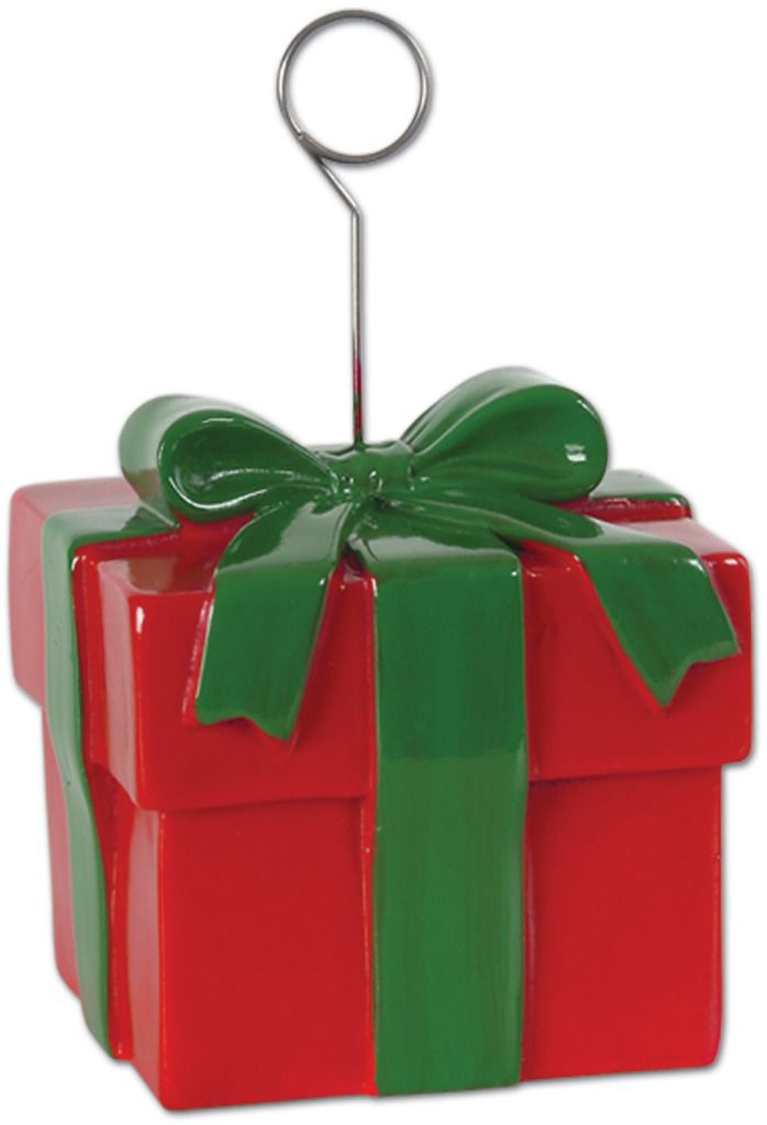 Christmas Gift Box Photo/Balloon Holder