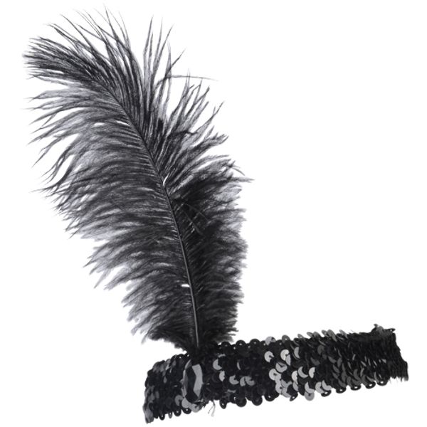 Ostrich Feather Head Band