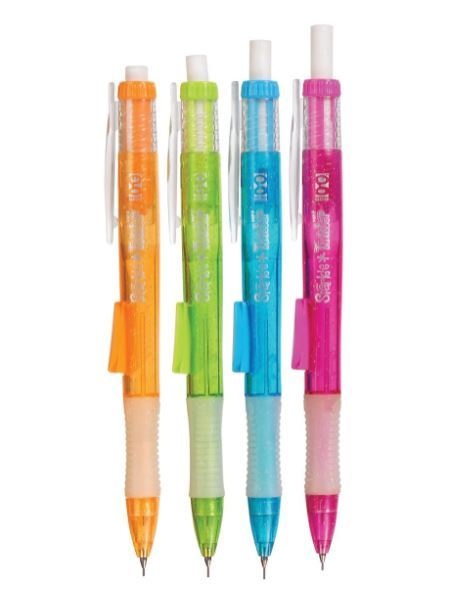 Refillable Mechanical Pencils - 24 Count, Assorted Barrel Colors, 0.7Mm Lead