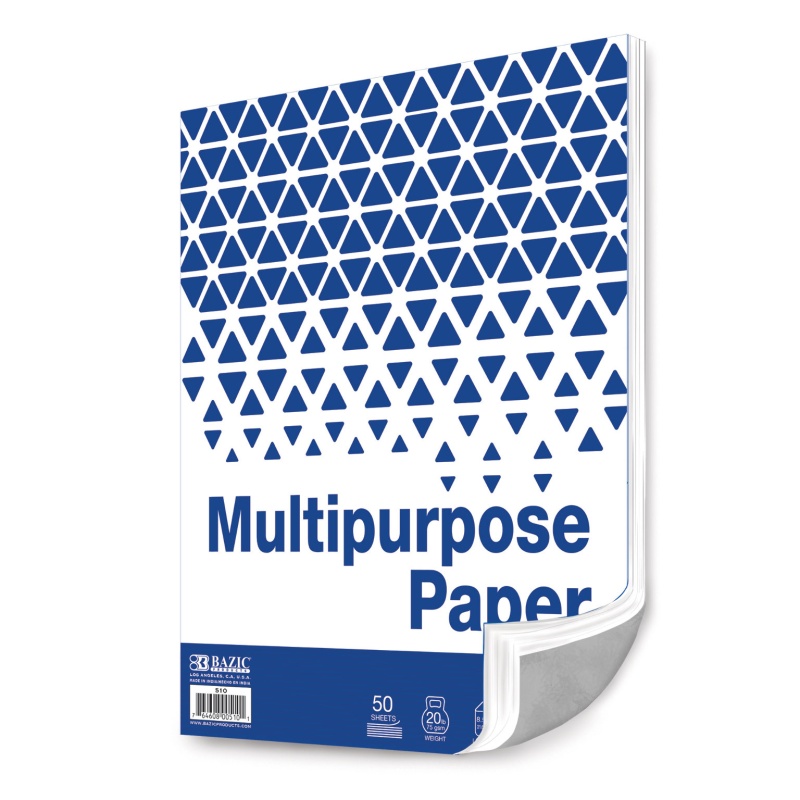 Multipurpose Plain Paper - 50 Sheets, White