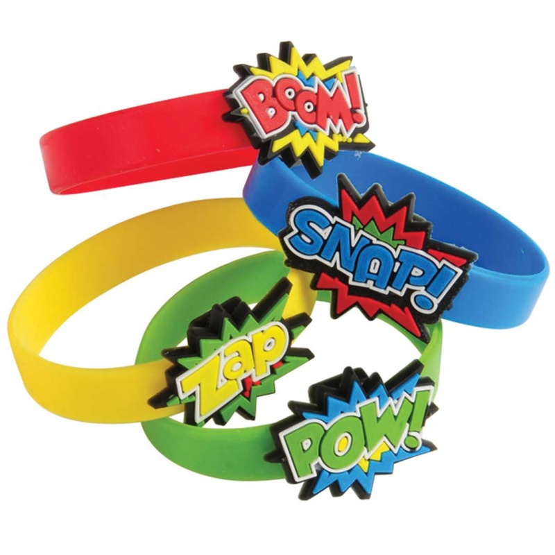 Superhero Rubber Bracelets
