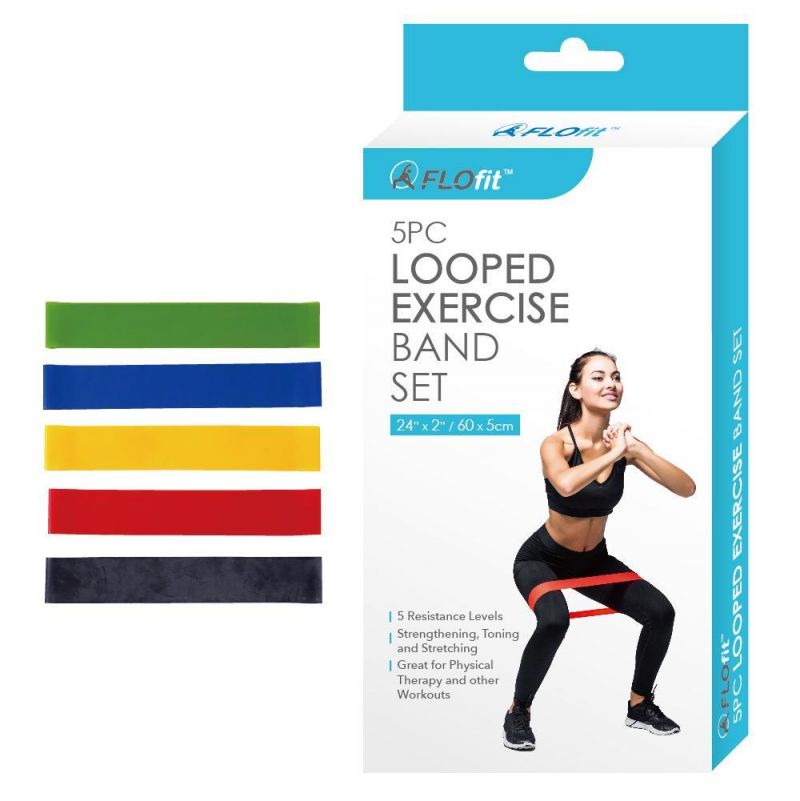 Flofit Looped Exercised Bands - 5 Pack
