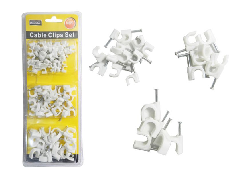 Cable Clip Sets - 6-12Mm, White