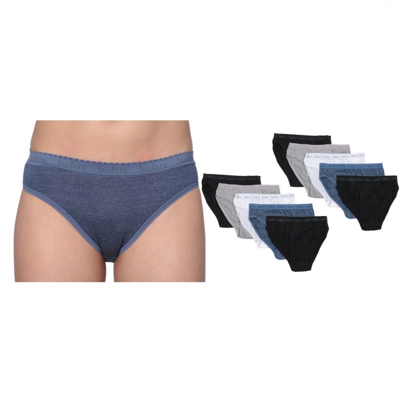 Women's Bikini Cut Panties - Assorted Color, 5 Pack, Sizes 8-10