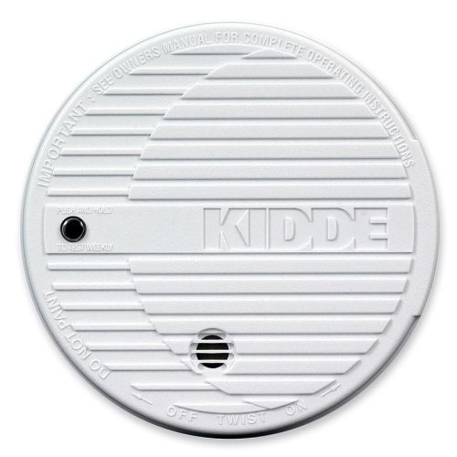 Kidde Fire And Safety Smoke Alarm, Flashing Led, 9V Battery Included, White
