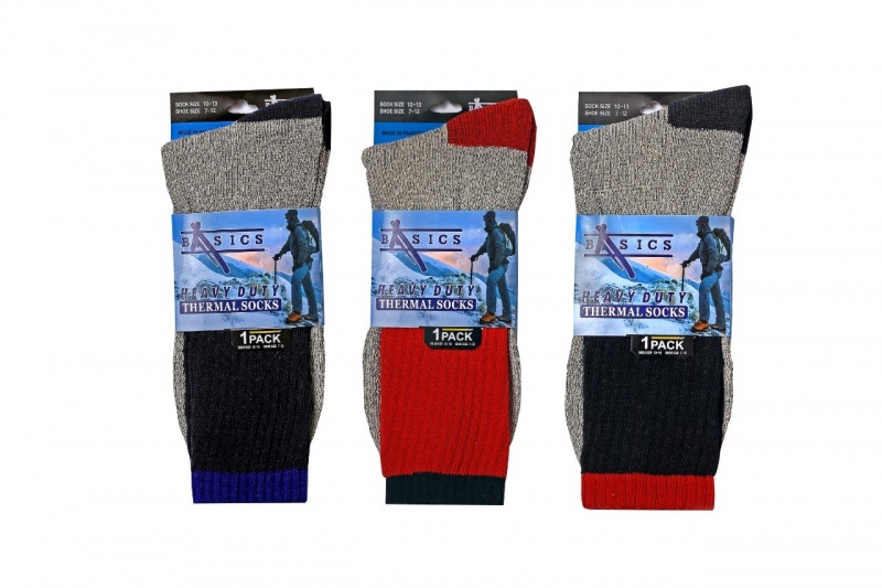 Adult Thermal Socks - Assorted Colors, 10-13