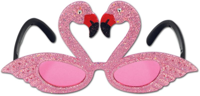 Glittered Flamingo Fanci-Frames