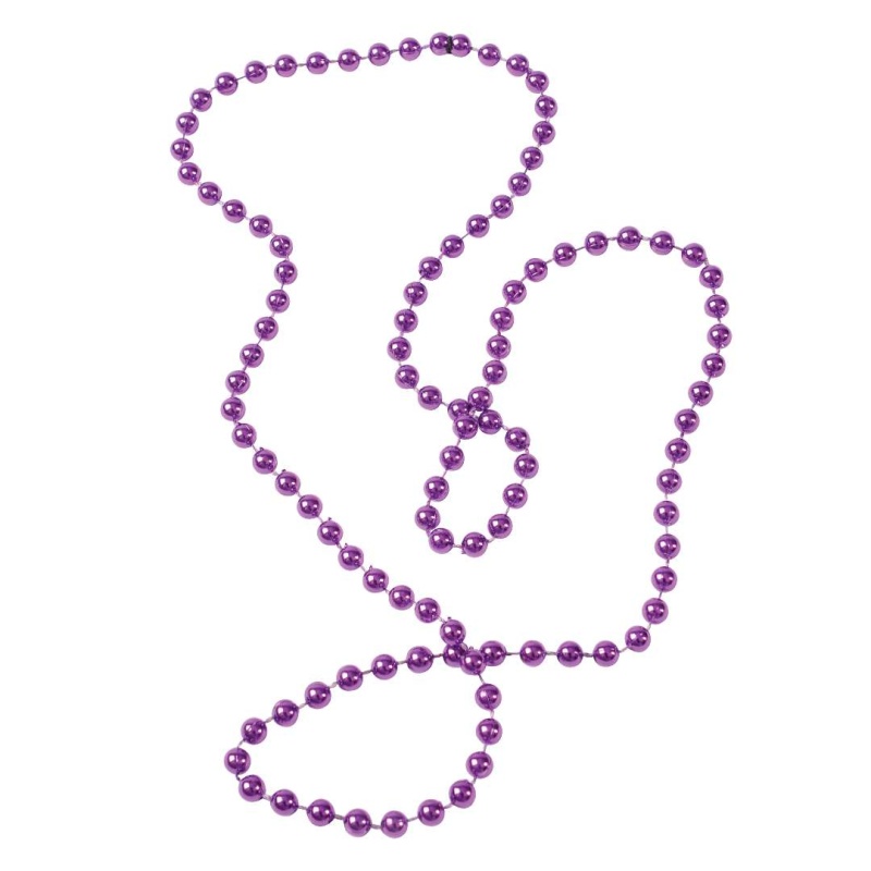 Purple Metallic Bead Necklaces