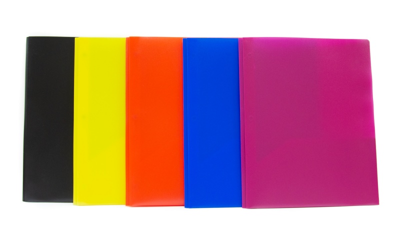 2 Pocket Folders - Assorted Colors, 3 Prong