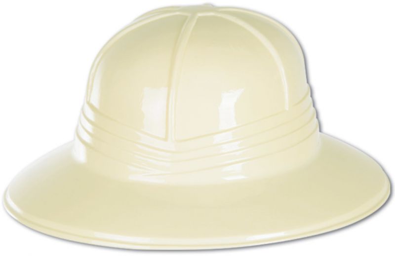 Plastic Sun Helmet - Tan, One Size, Plastic