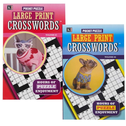 Crossword Puzzle Books - 2 Volumes for Vocabulary Improvement