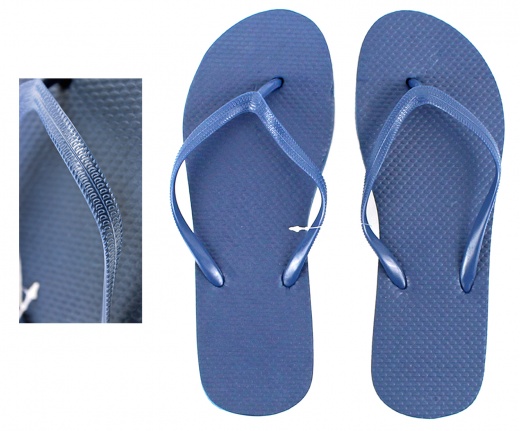 Women's Flip Flops - Navy, Sizes 5-11, Wholesale Case