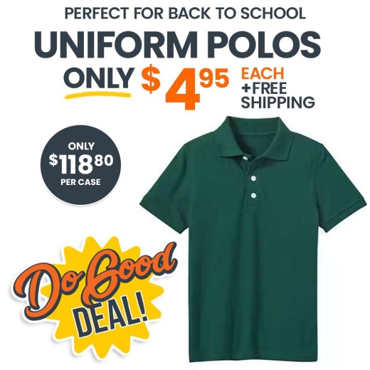 Uniform Polos - Large, Hunter Green, Short Sleeve