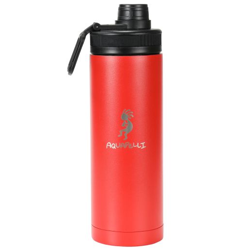 Vacuum Insulated Water Bottles With Spout - 18 Oz, Red