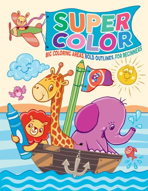 Super Coloring Books - Assorted Styles, 8" x 10.5"