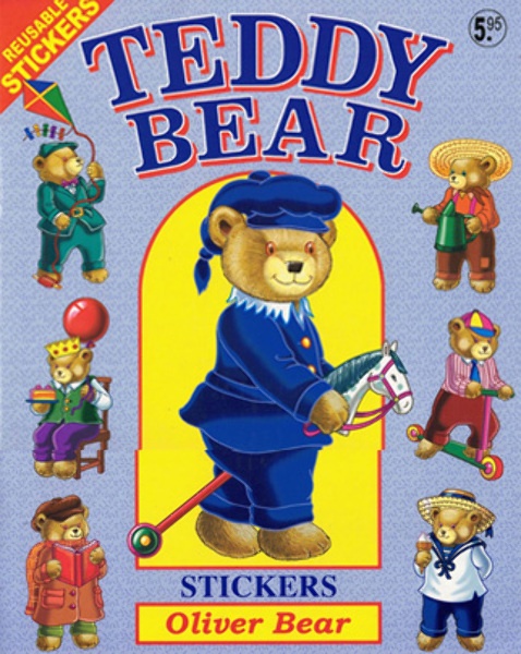 Teddy Bear Sticker Book - 10 Pages, 12" x 9.5"