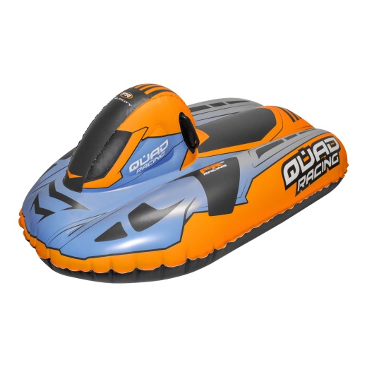 Inflatable Snowmobile Sleds - Orange/Blue