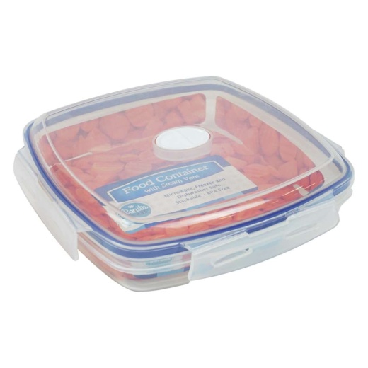 Plastic Food Container - Clear, 25 Oz