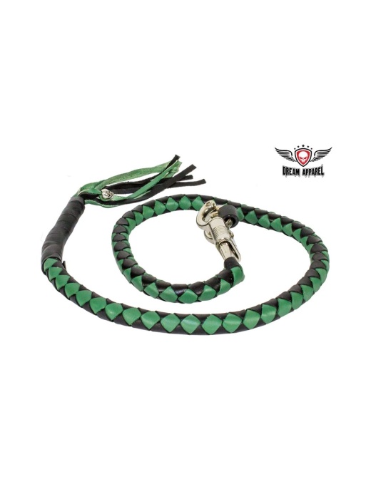 Green & Black Get Back Whip For Motorcycles