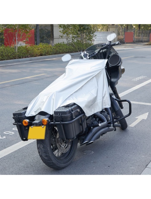 Dream Apparel Motorcycle Silver Seat Shade Cover Waterproof And Sunproof Protection Touring Bikes Ea