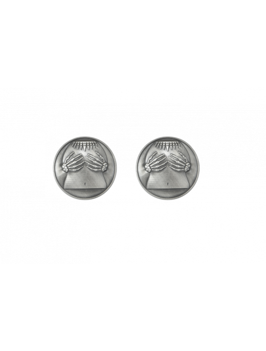 Skeleton Hands Biker Pins