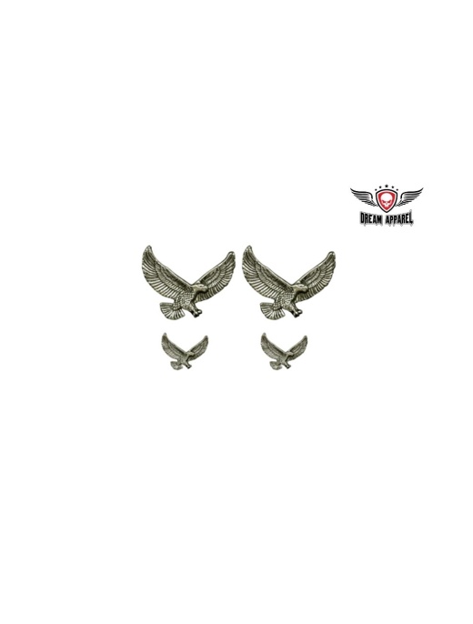 Soaring Eagle Biker Pins - 4 Pack with Pin Lock